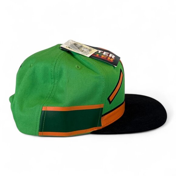 Hunter X Hunter Gon Flat Brim Snapback Hat Concept One Green & Orange - Picture 5 of 6